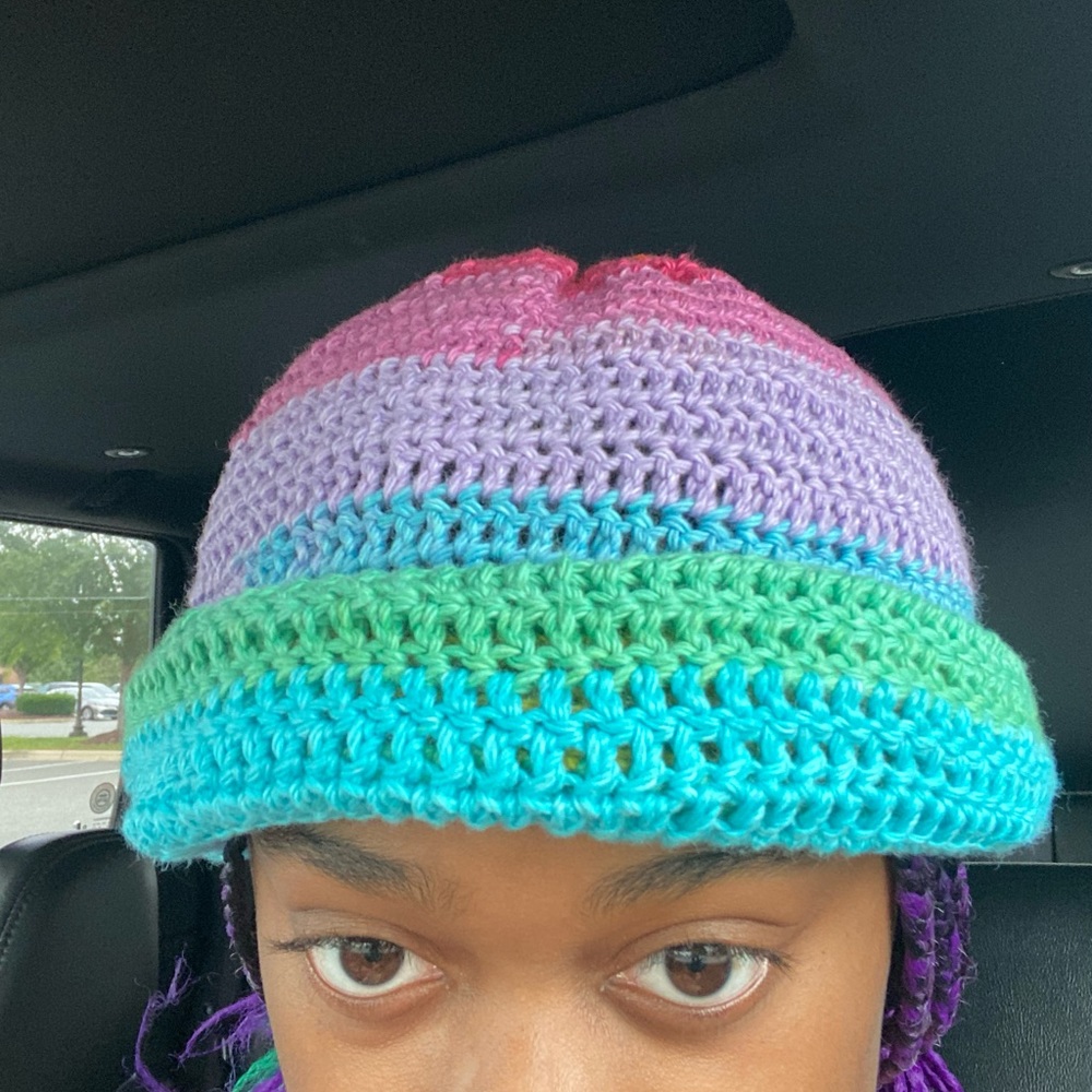 rainbow beanie